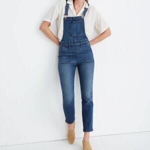 Madewell Blue Medium Wash Denim Overalls Size Small